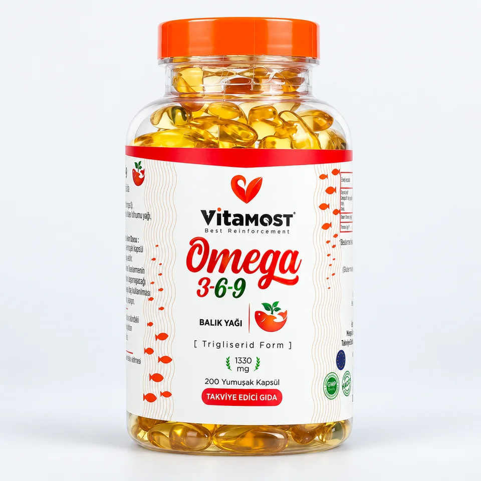 Vitamost Omega-3-6-9 Balık Yağı 200 Yumuşak Kapsül