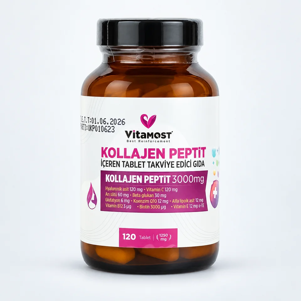 Vitamost Kollajen Peptit 120 Tablet 3000 mg
